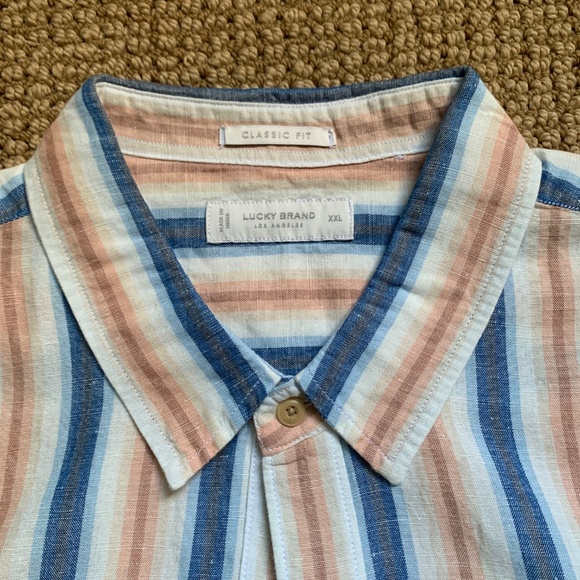 LUCKY BRAND button down short sleeve shirt - Picture 2 of 4